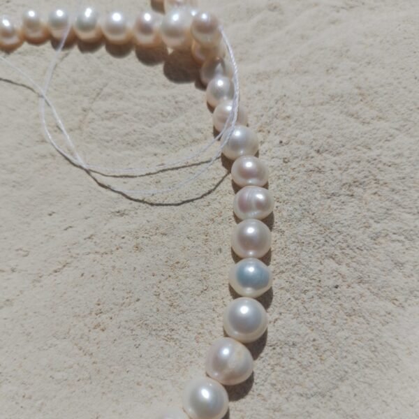 Conta de Pérola Branca 5-6mm