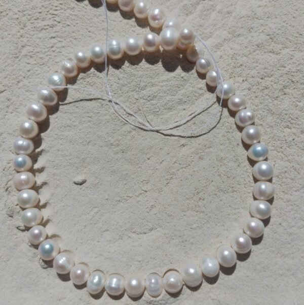 Conta de Pérola Branca 5-6mm