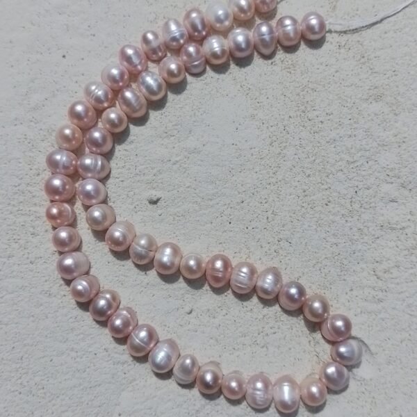 Conta de Pérola Roxa Alaranjado 6 a 7mm