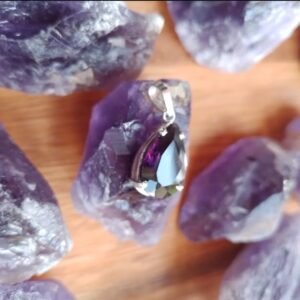 Pingente Lágrima de Ametista