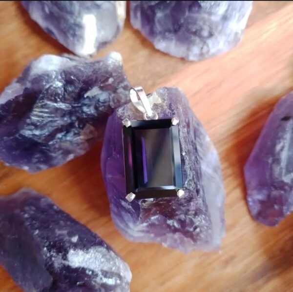 Pingente Ametista Baguete